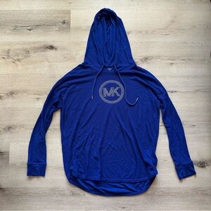 Michael Kors Royal Blue Knit Top with Silver Accents
